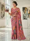 Kc 2105 Soft Chinon Printed Designer Party Wear Saree